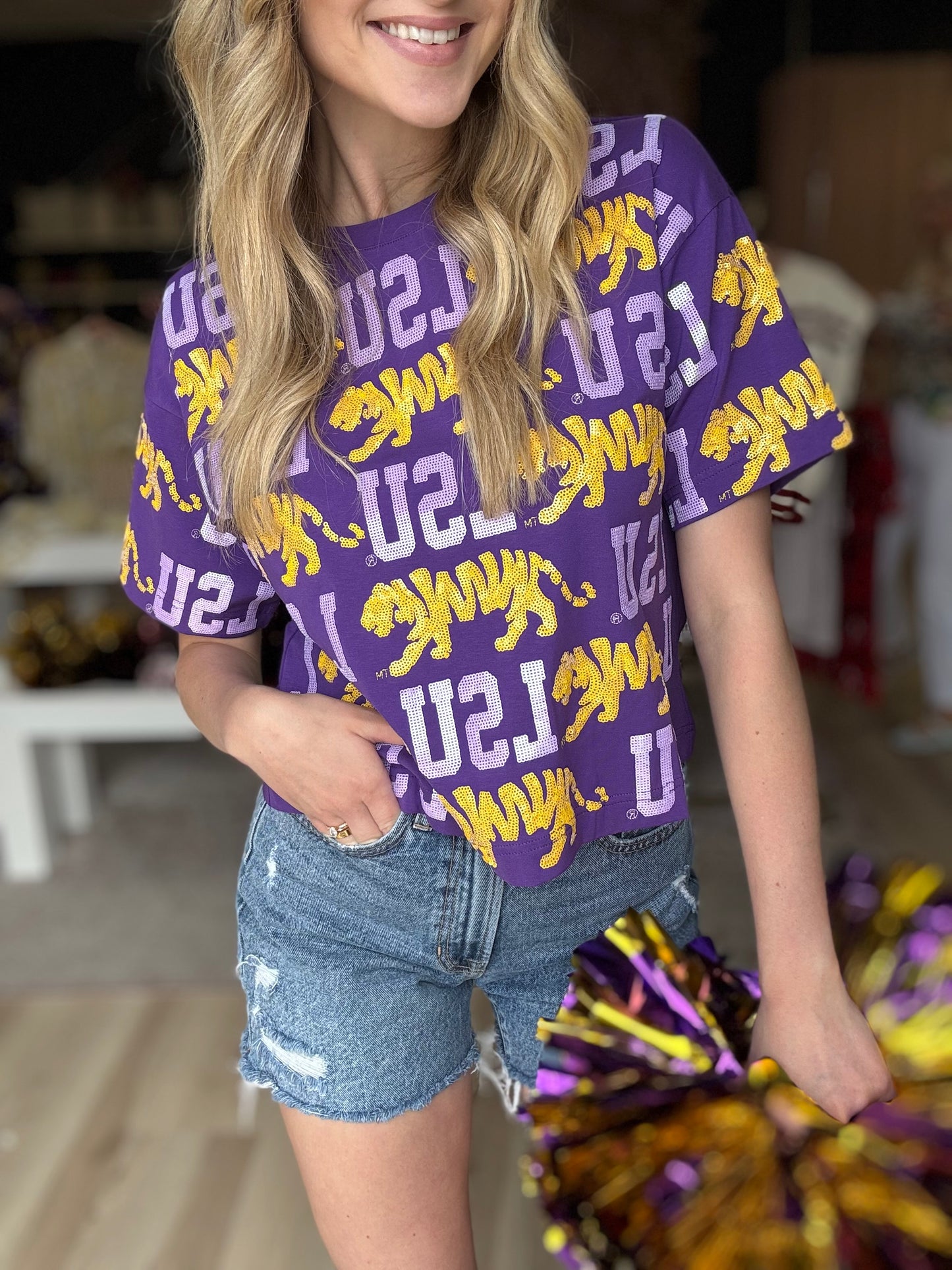 Stewart Simmons Licensed LSU Repeat Tee