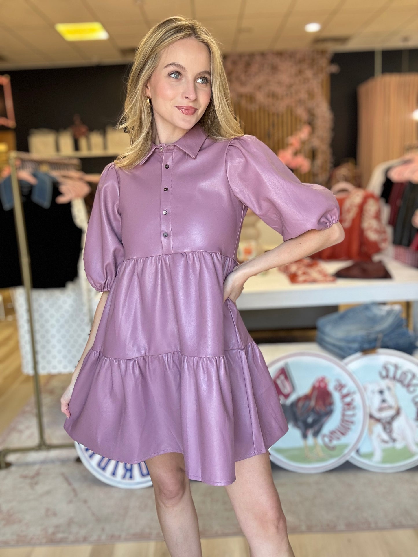 Karlie Faux Leather Mini