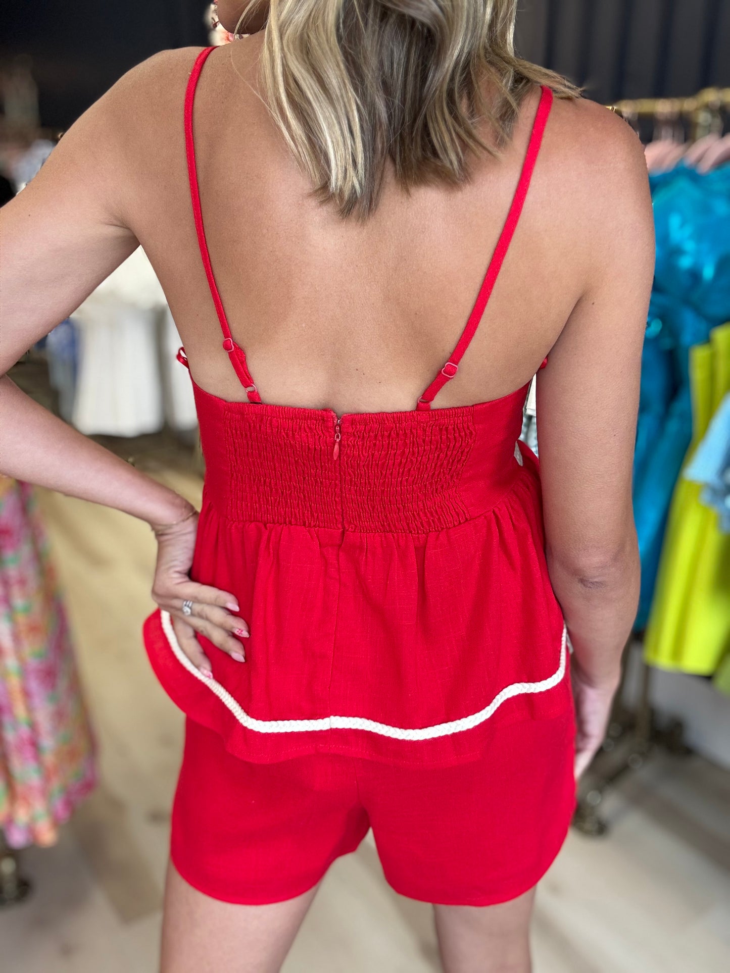 Red Braided Set