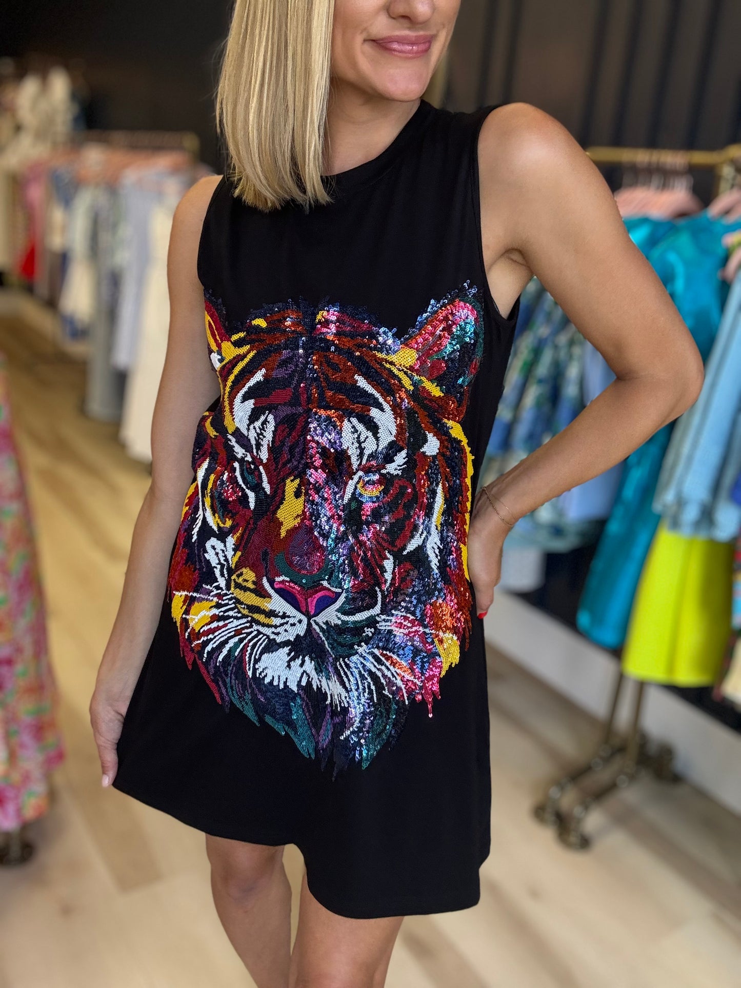 Sequin Tiger Dress (Preorder)