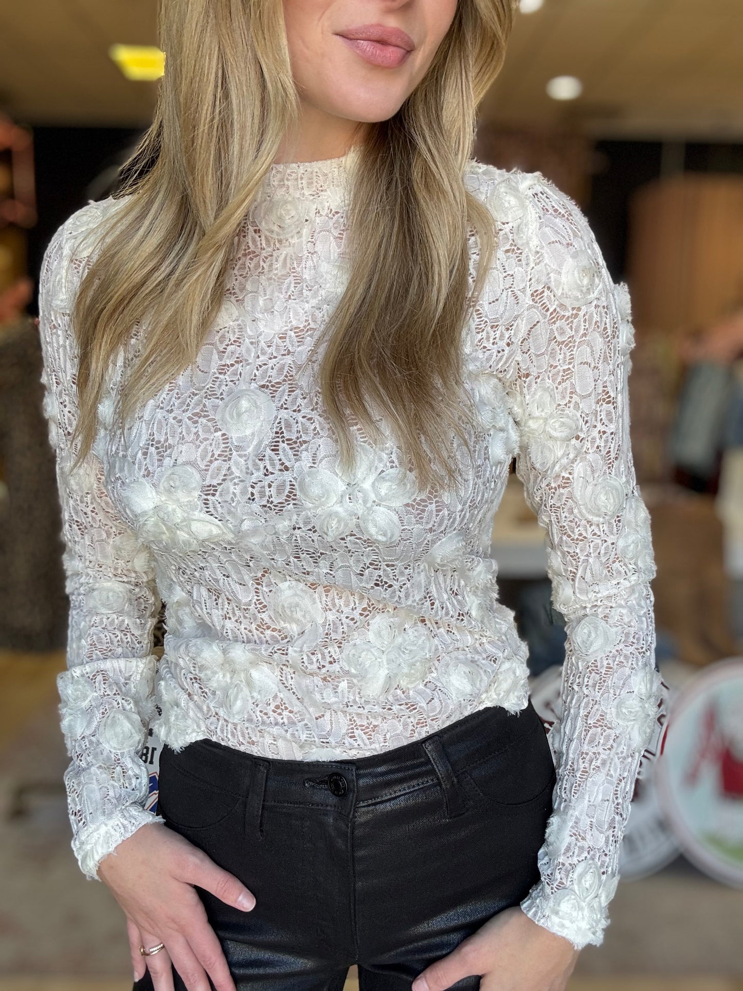 Lace Detail Top