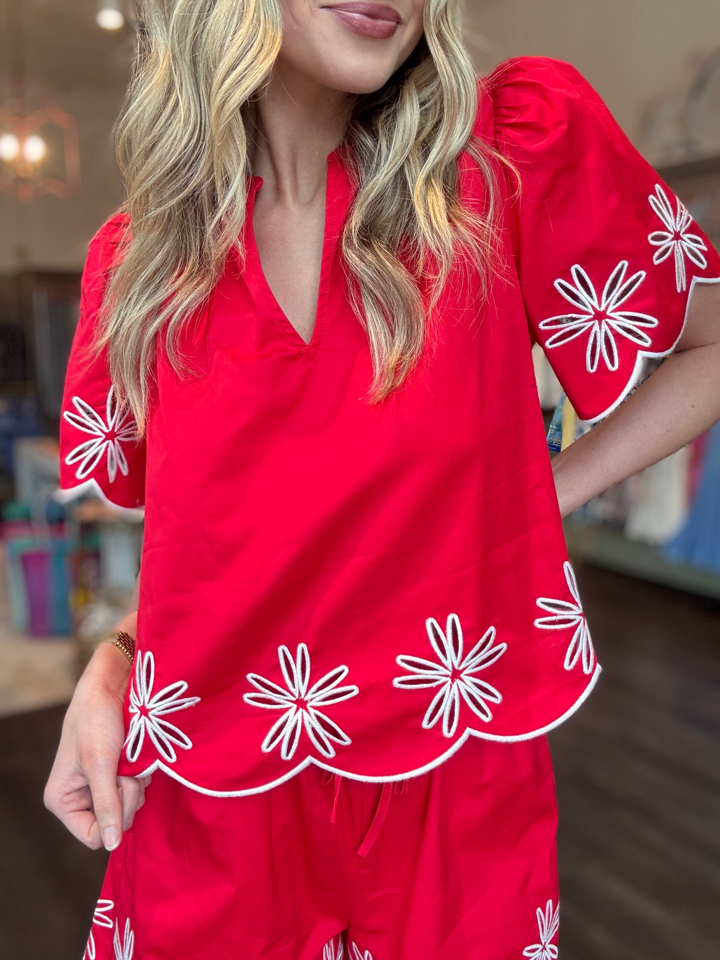 Dayna Embroidered Set