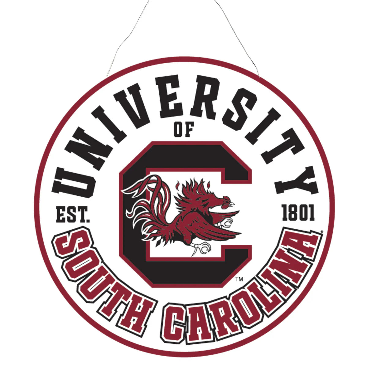Glory Haus South Carolina Mascot Burlee Door Hanger