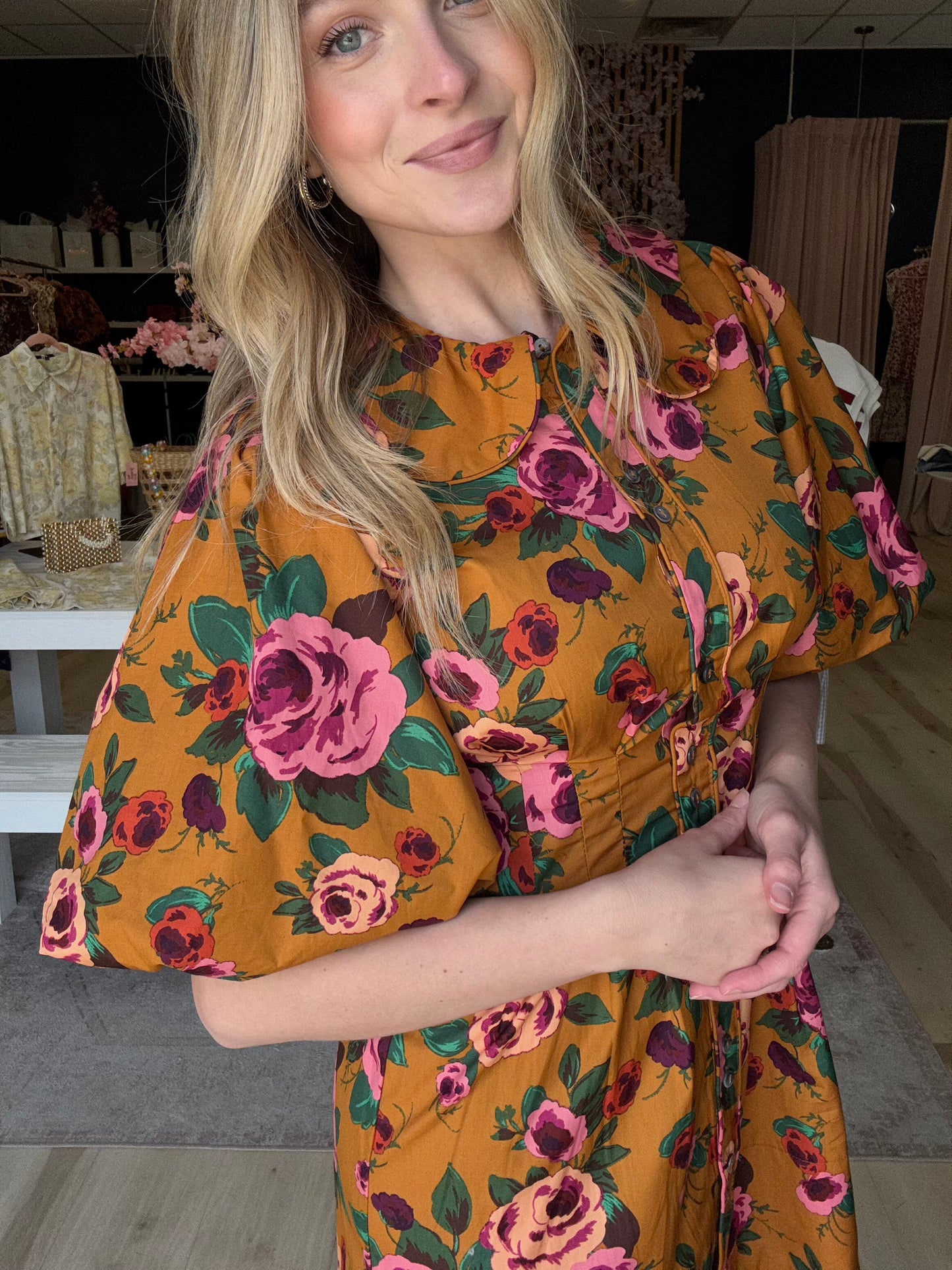 Jenna Floral Bubble Dress