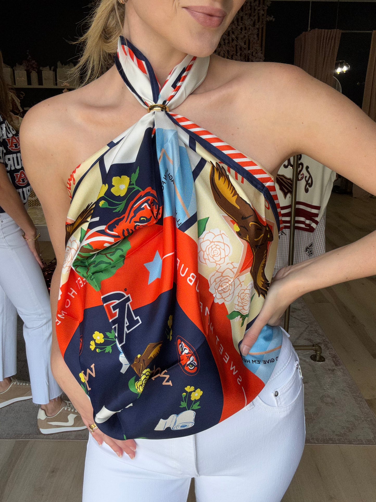 Saturday. Silks Buckle Up Scarf Ring