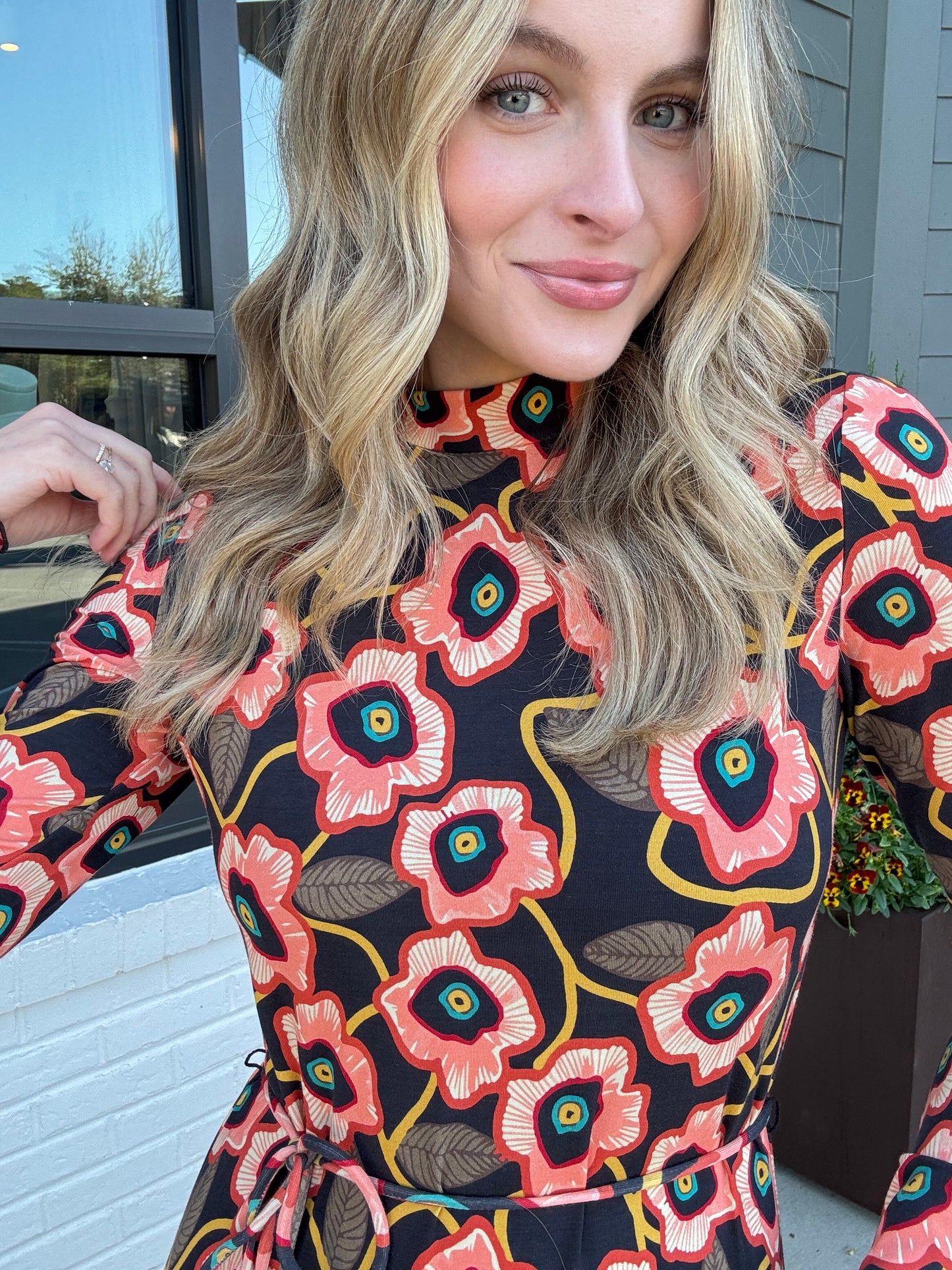 Elizabeth James Stevie Dress in Poppies