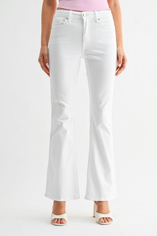 High waisted Tonal white Denim