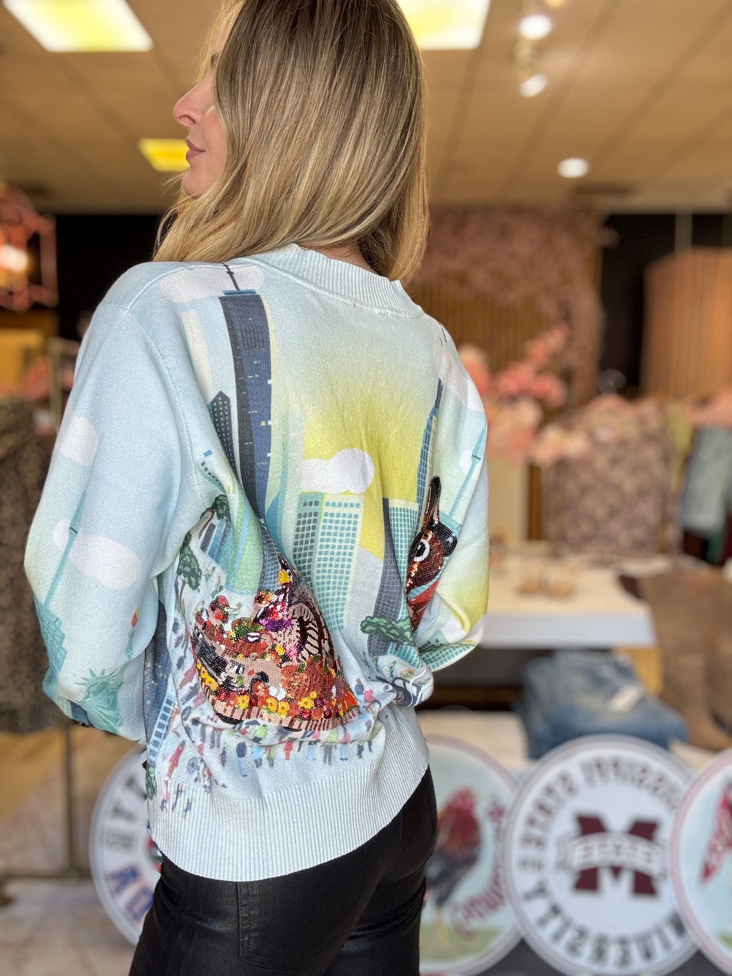 Queen of Sparkles Thanksgiving Parade Button Up Cardigan