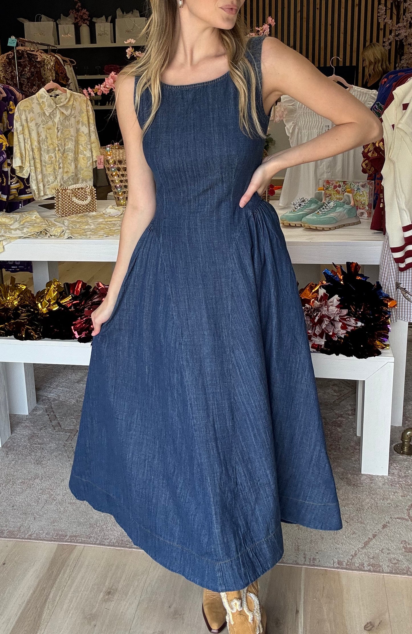 Amy Denim Dress