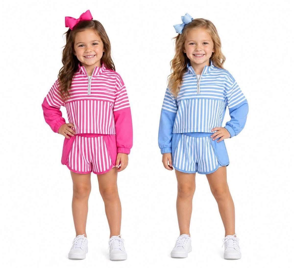 Girls Striped Short Set (PREORDER)