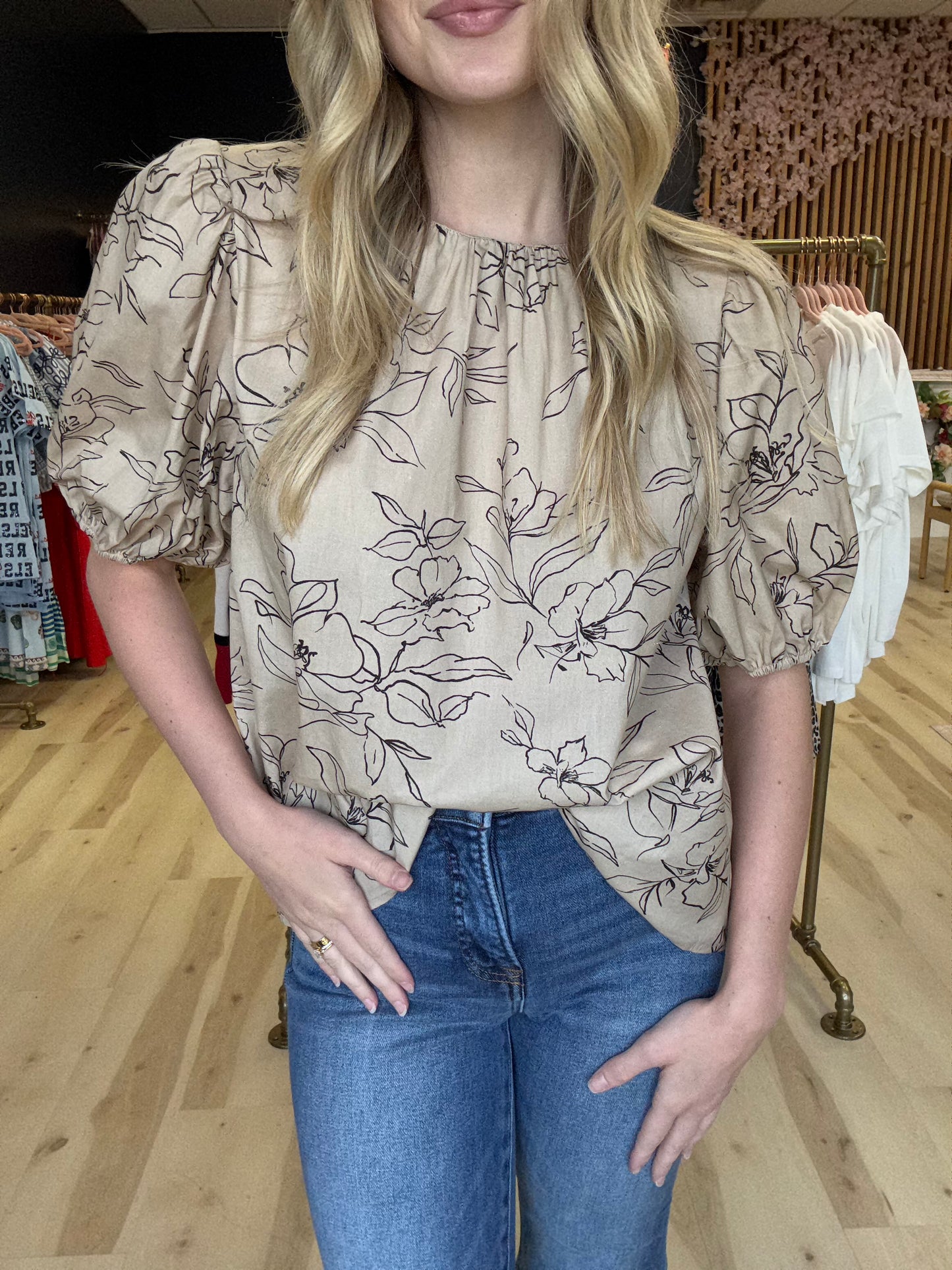 Printed Woven Top