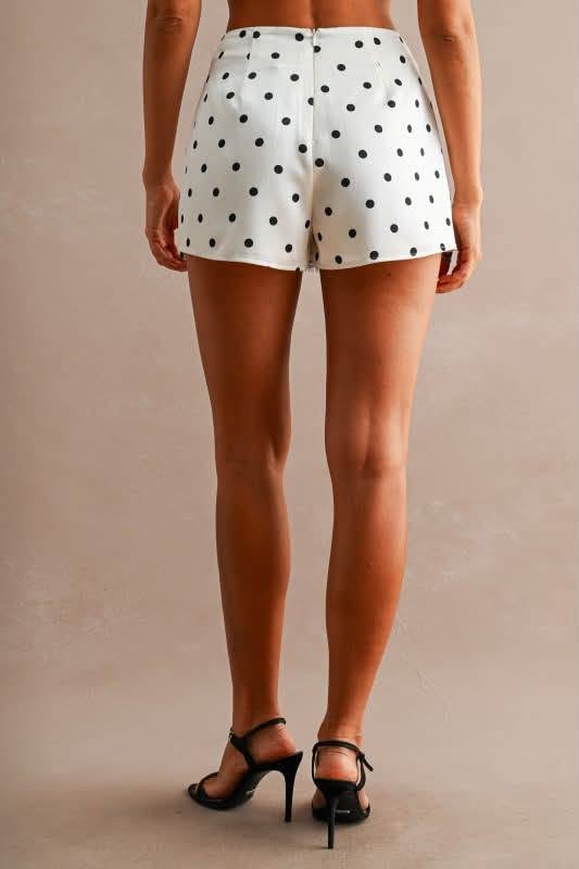 Polka Dot + Lace Skort