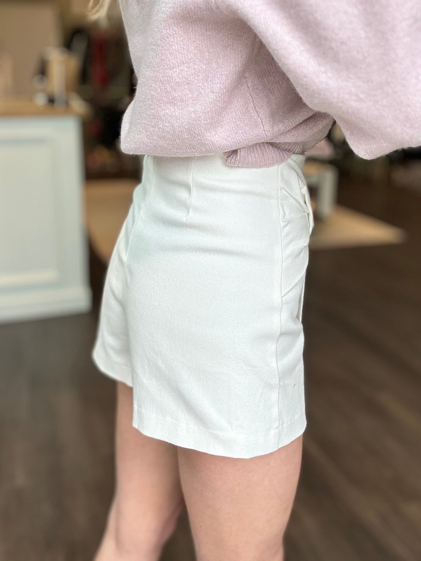 Twill Denim Skort