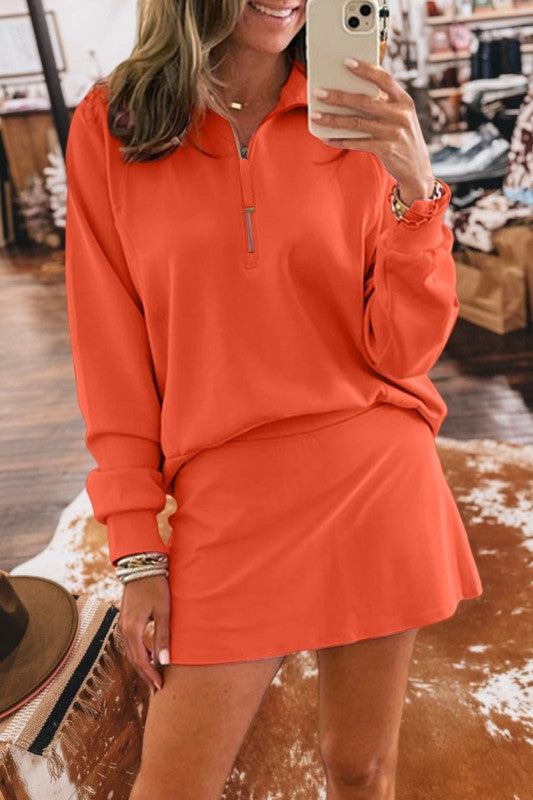 Zip Front Collared Set (Preorder)