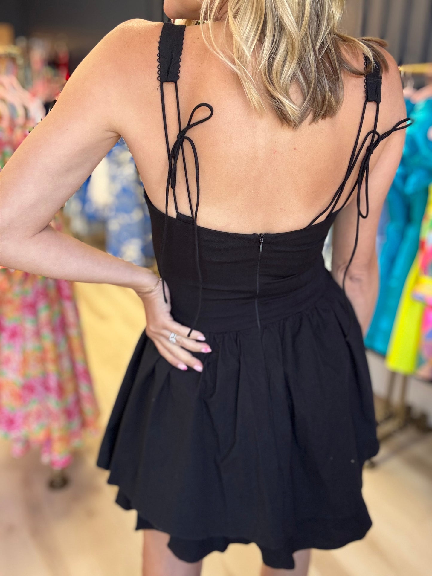 Black Corset Mini Dress