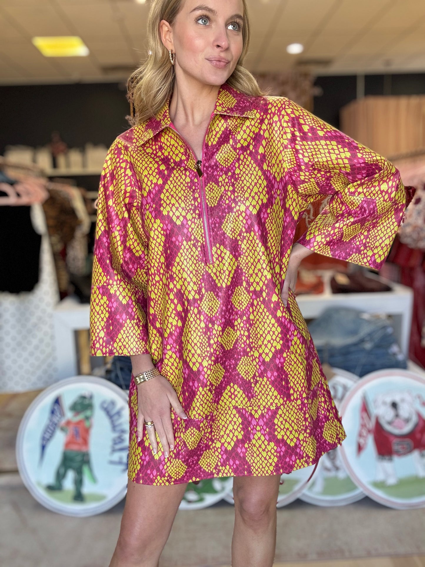 Alden Adair Dakota Dress in Serpent
