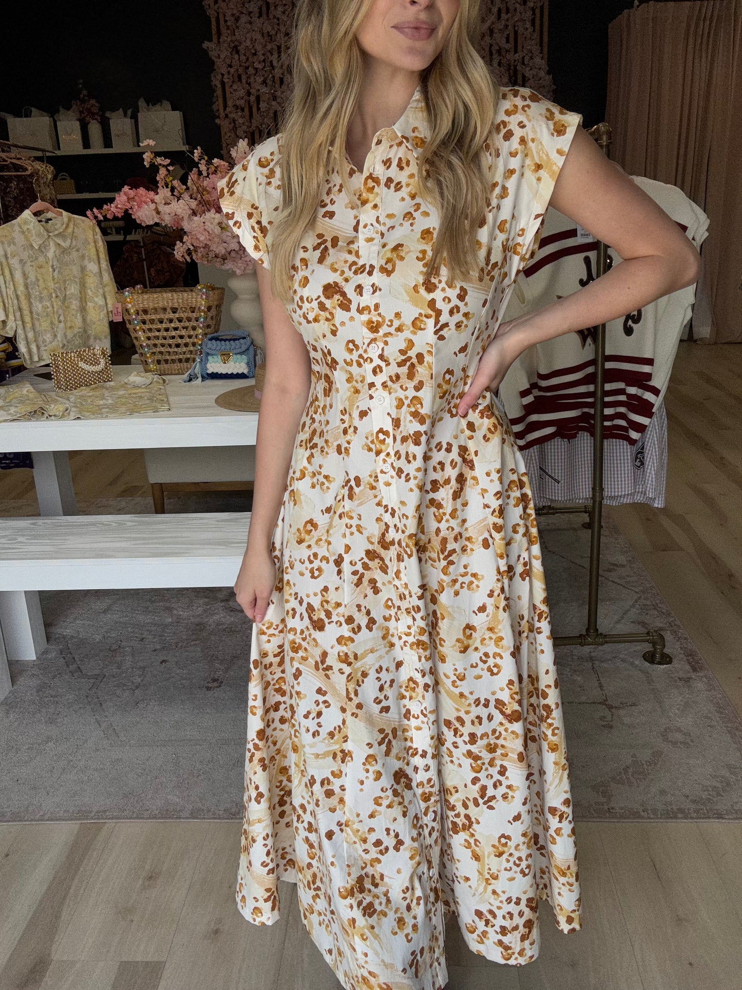 Fall Print Midi