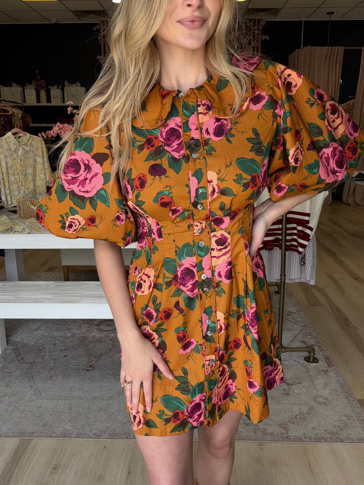 Jenna Floral Bubble Dress