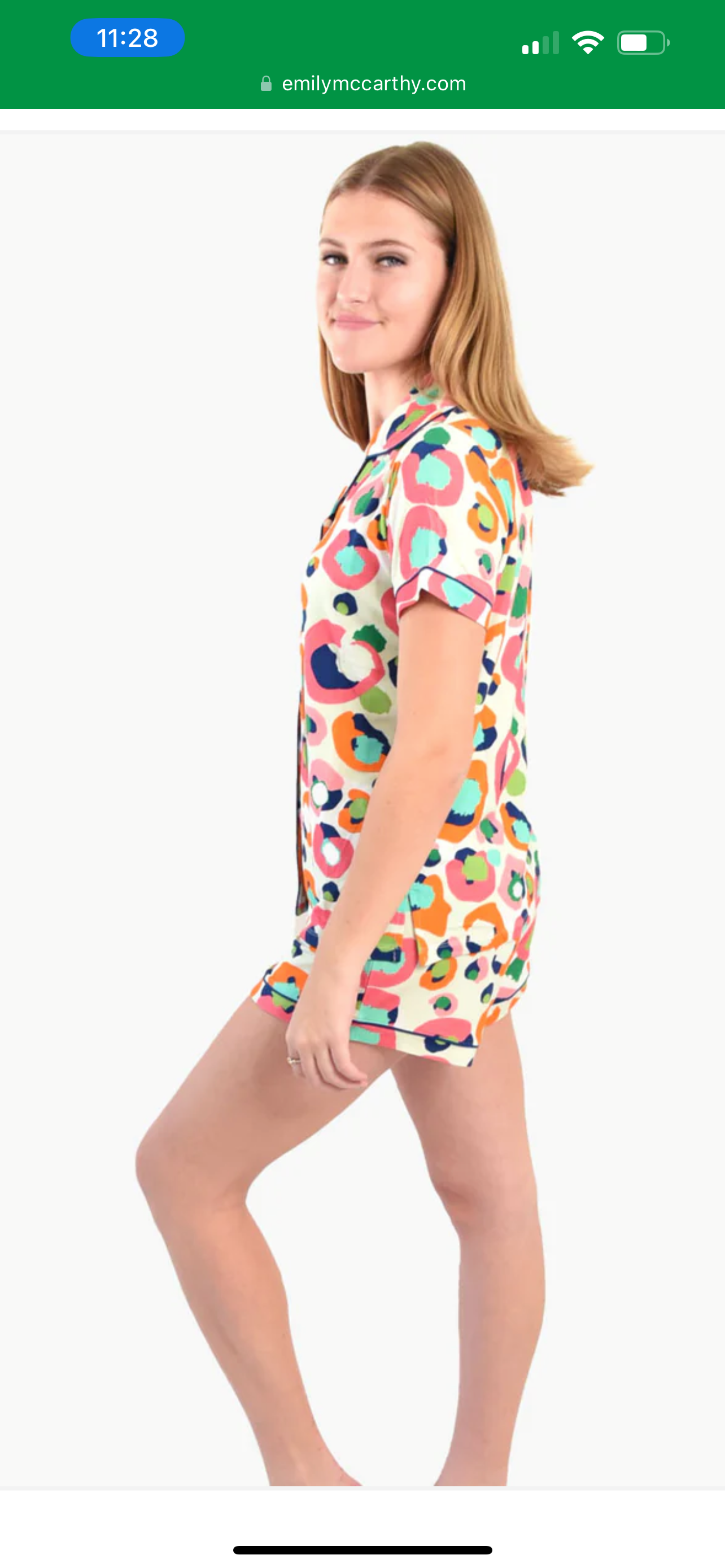 Emily McCarthy Multi Spot Cheetah Pajama Set