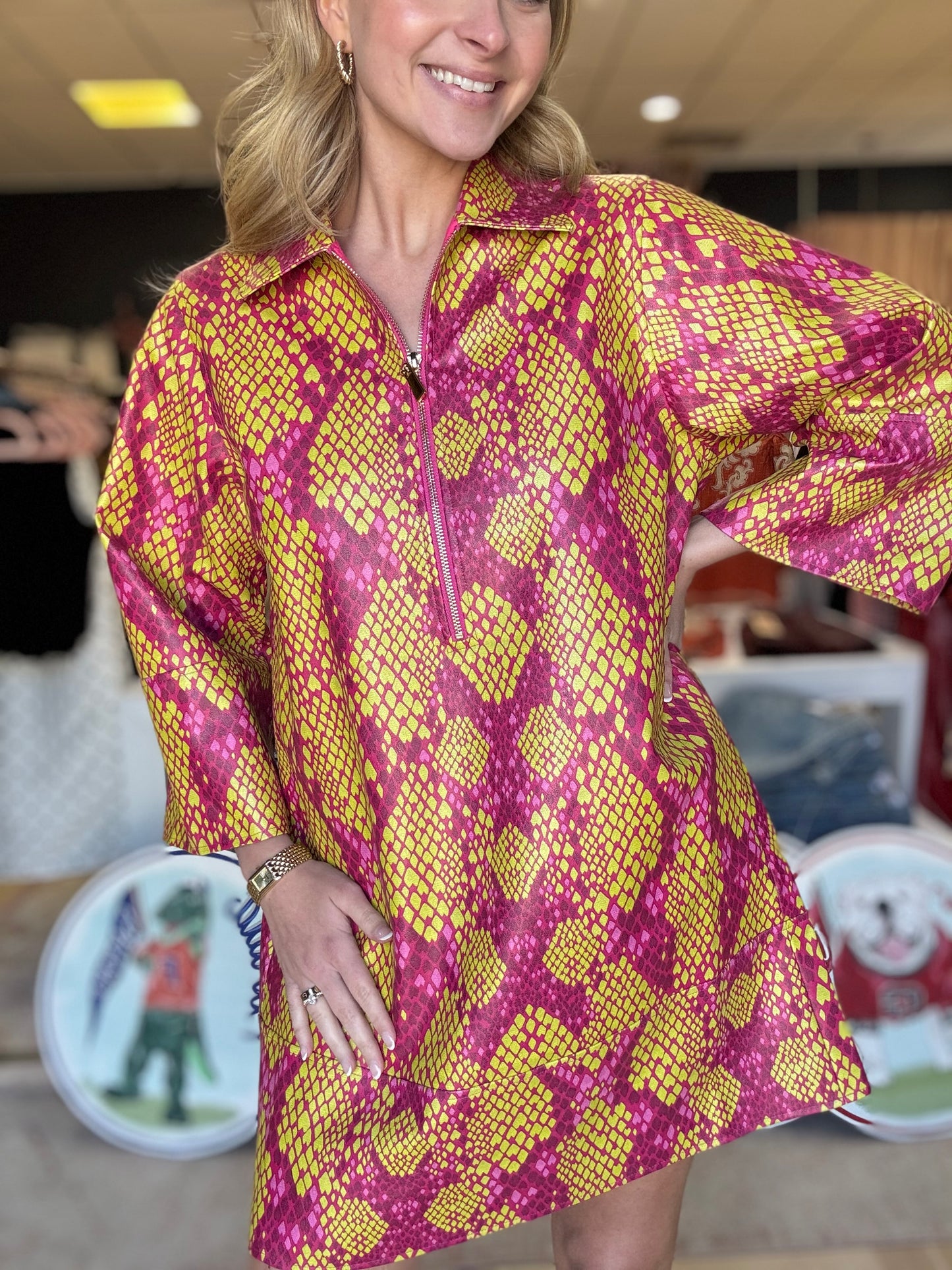 Alden Adair Dakota Dress in Serpent