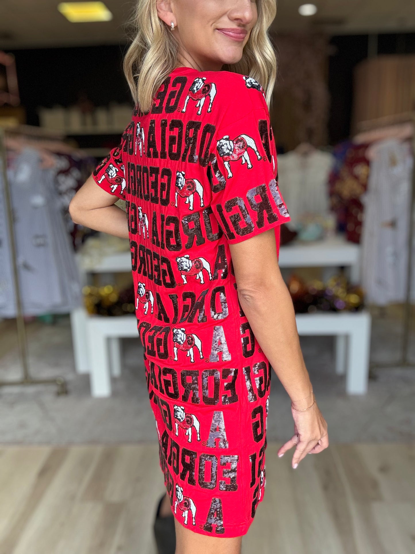 Stewart Simmons Licensed Georgia Repeat Dress