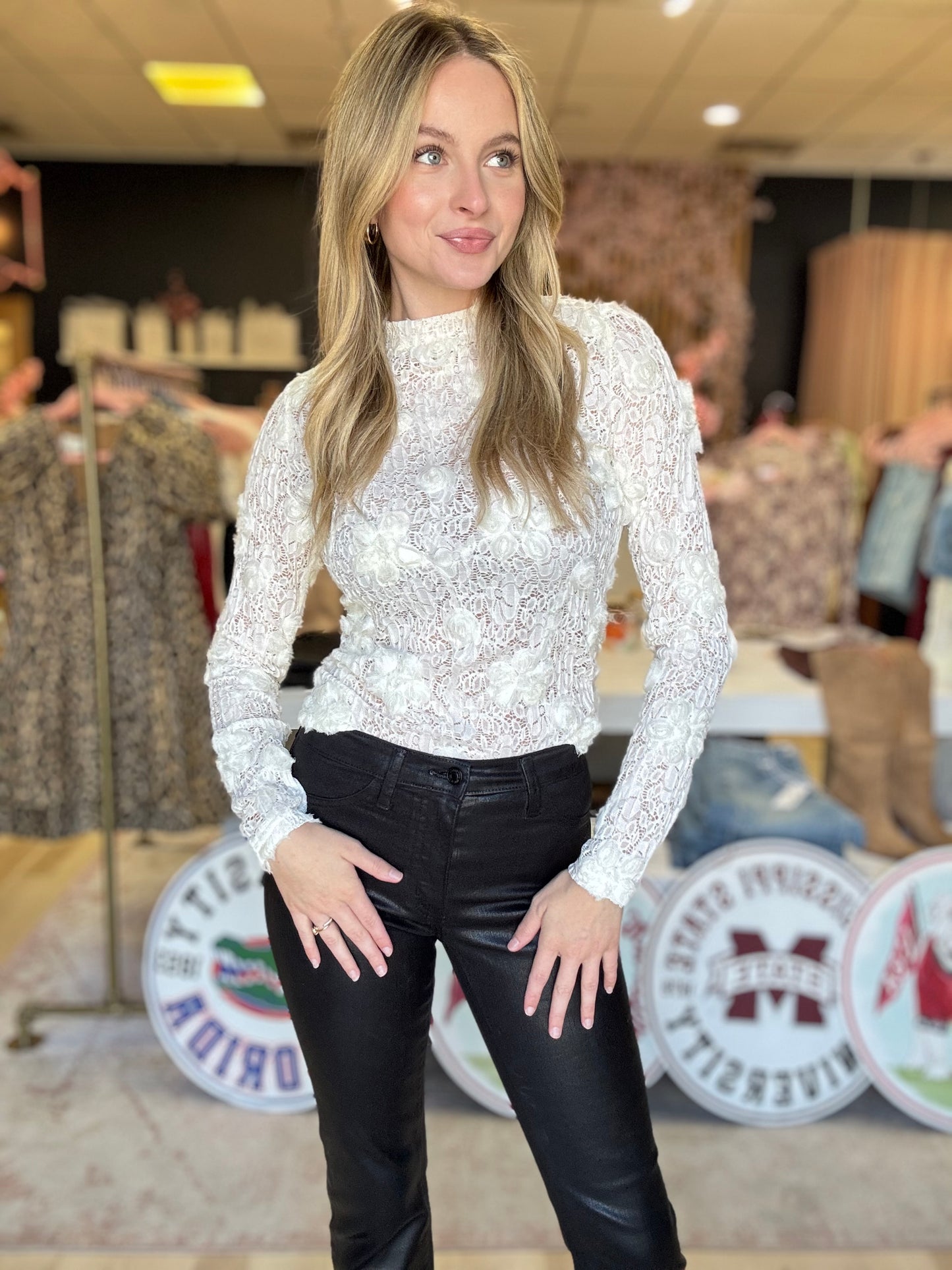 Lace Detail Top