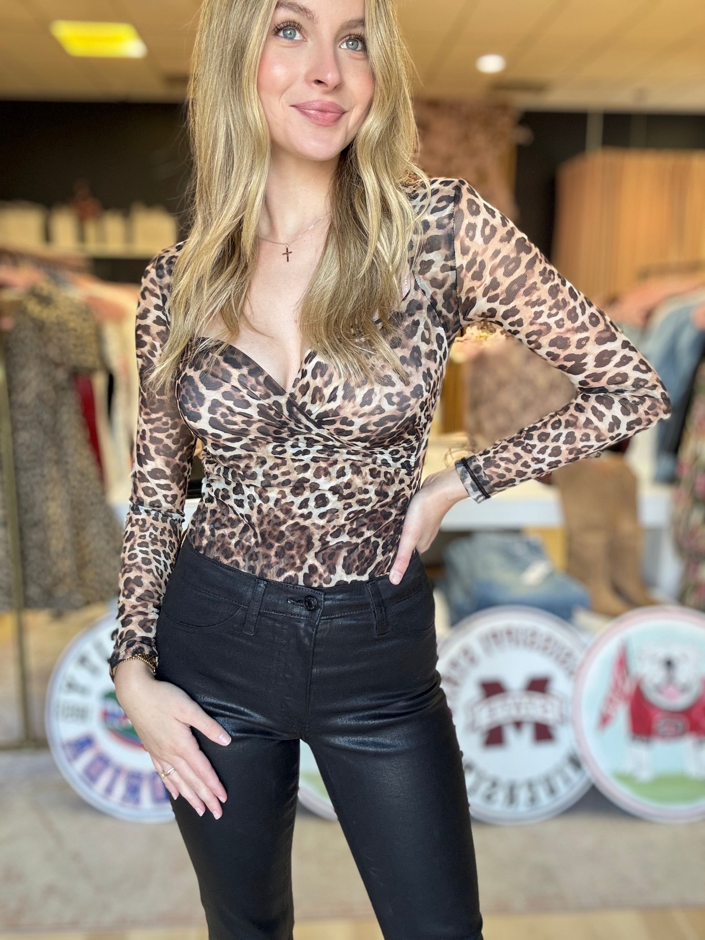 Charlee Leopard Top