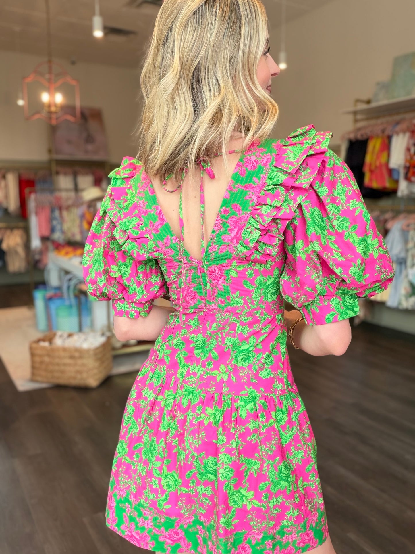 Botanical Print Dress