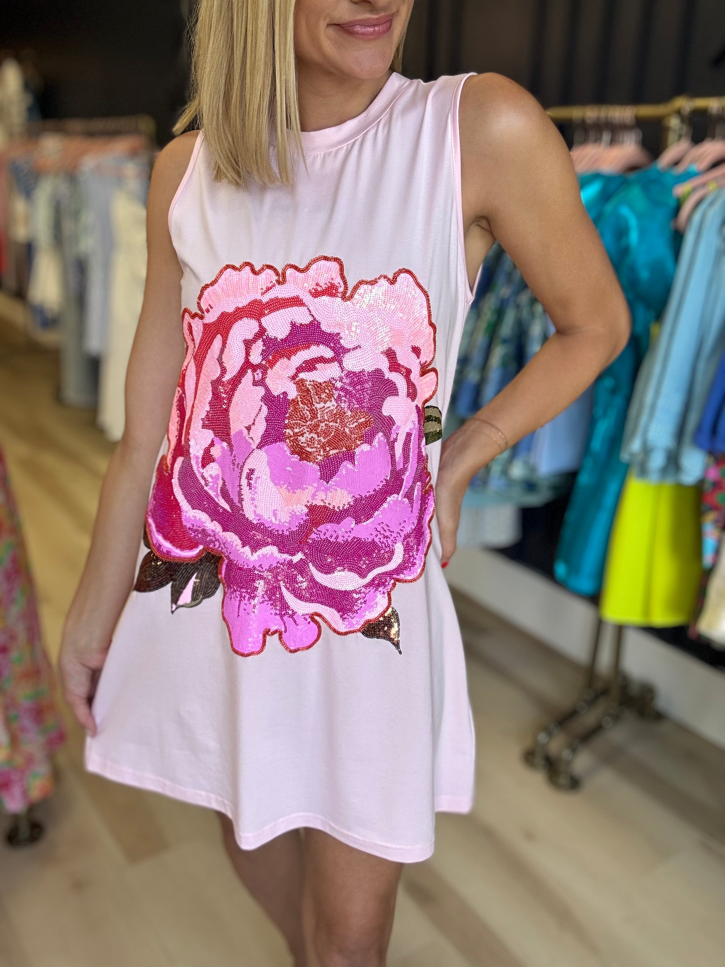 Peony Sequin Dress (preorder) Amor Exclusive