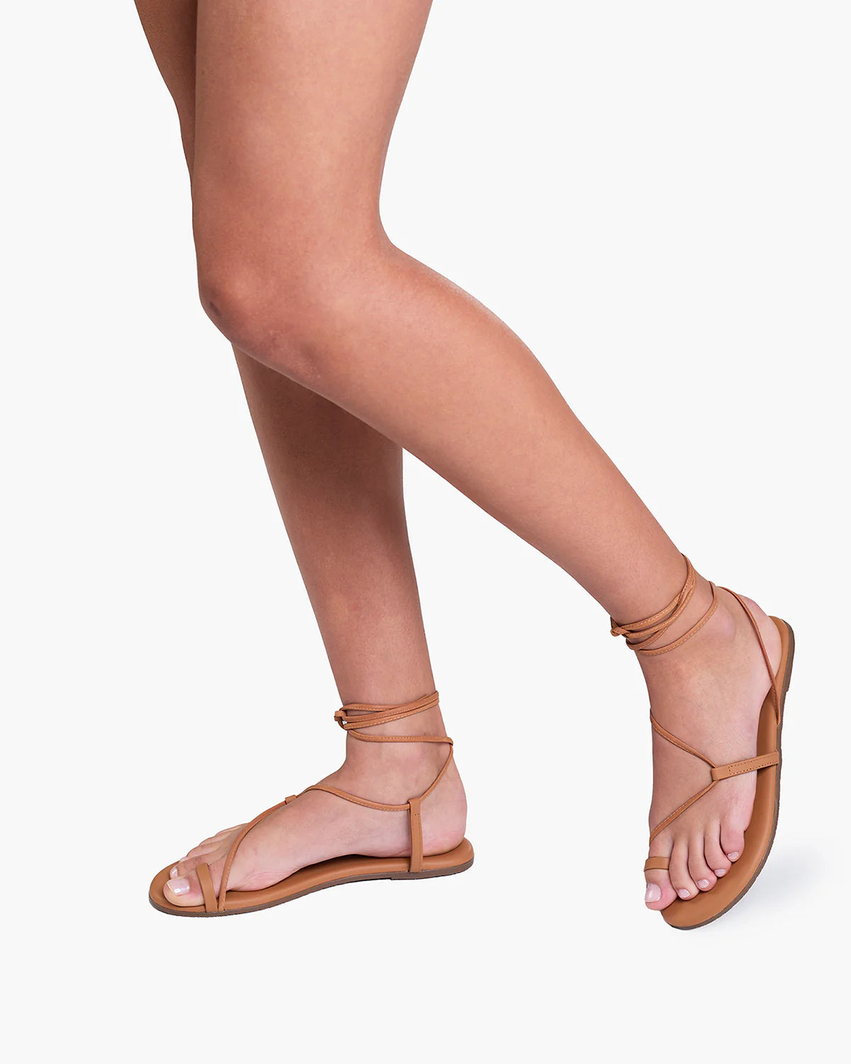 Tkees Jo Leather Sandal in Hazelton
