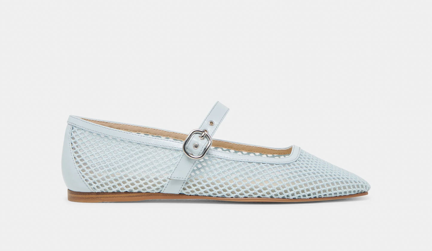 Dolce Vita Rodni Flat in Light Blue Mesh