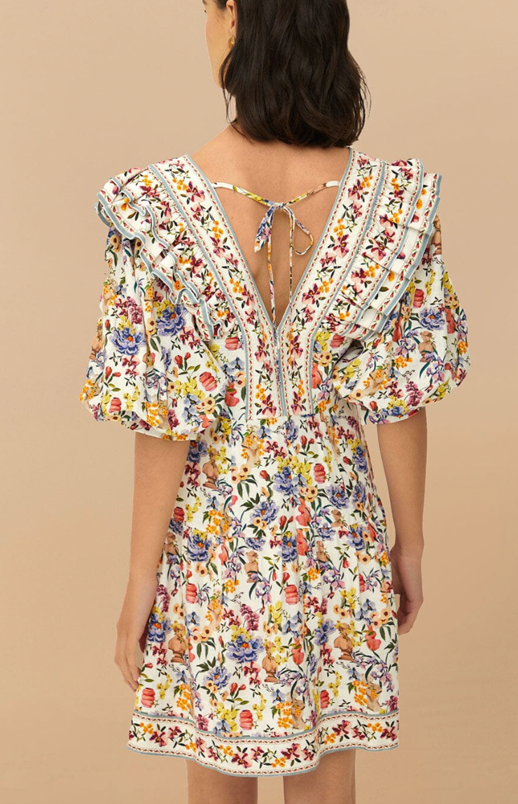 Farm Rio Greek Garden Mini Dress