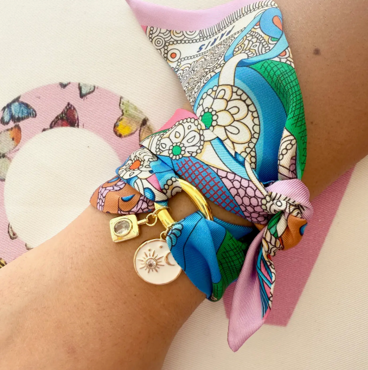 Gemelli Scarf Charm Wrap Bracelet in Star