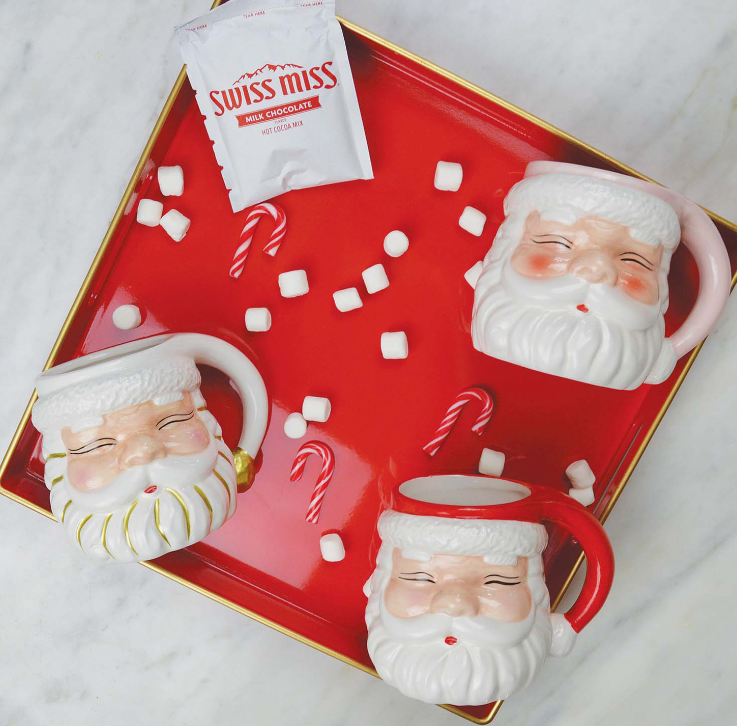 White Santa Mugs (preorder)