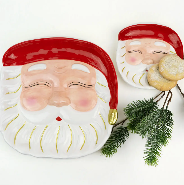 Red Santa Platter