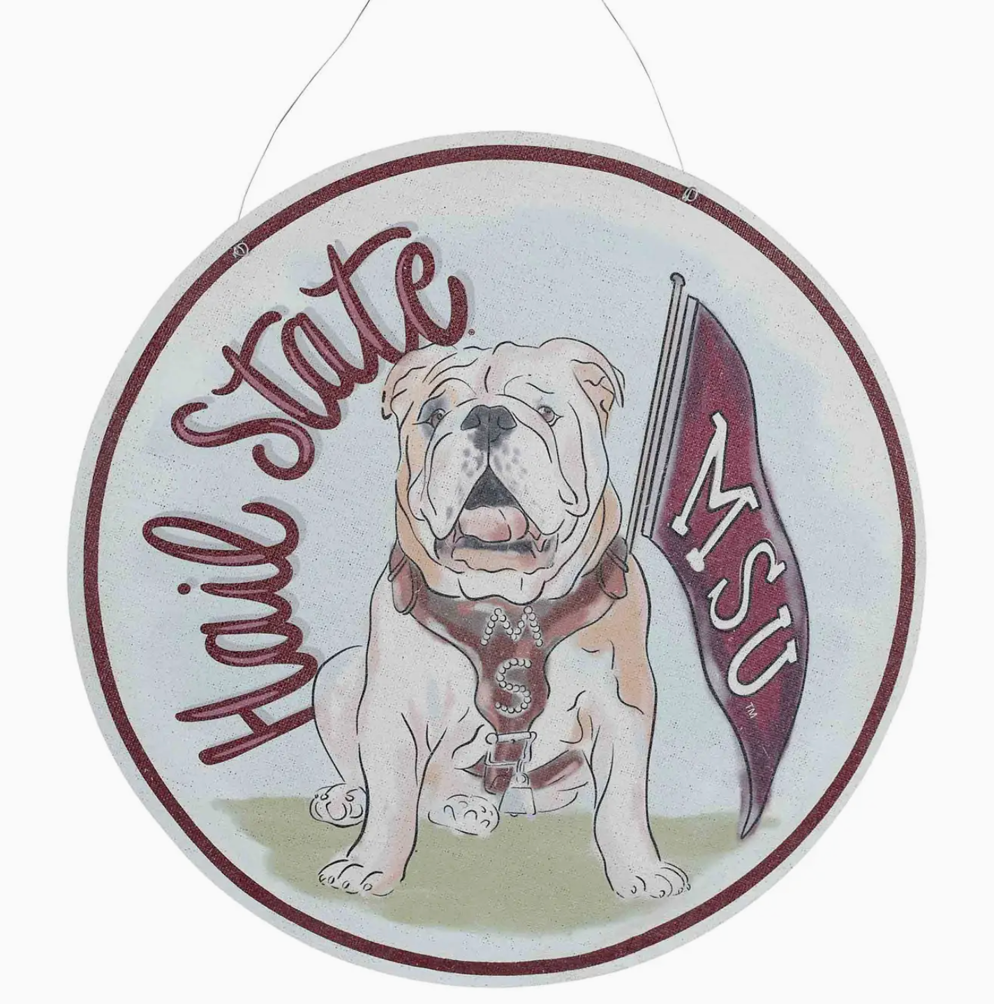 Glory Haus Mississippi State Mascot Burlee Door Hanger