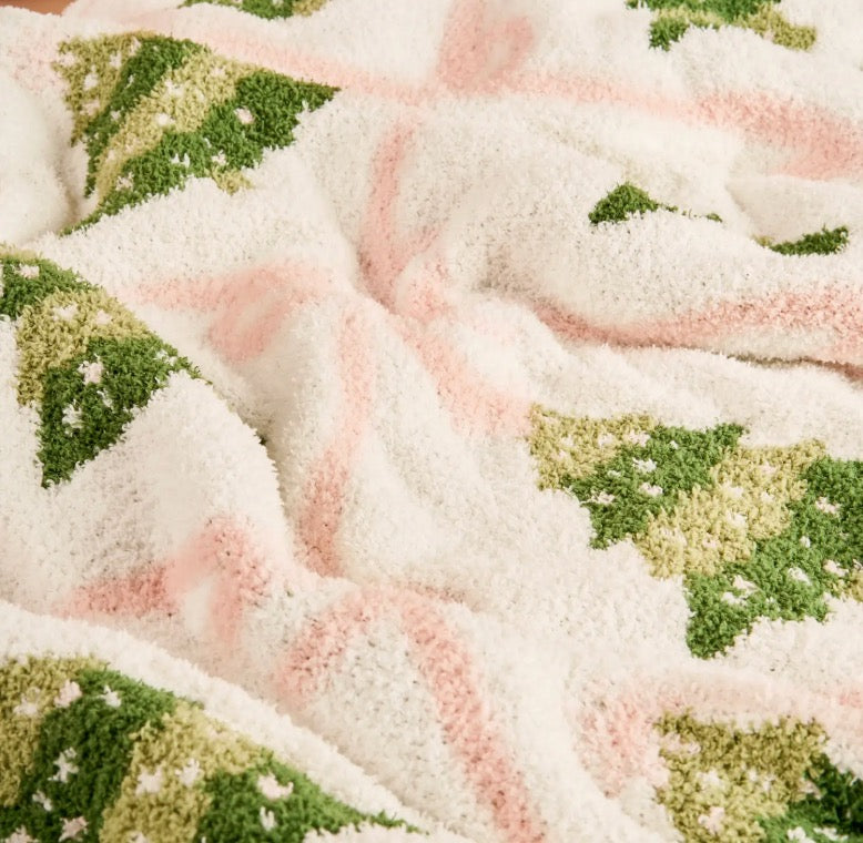 Twinkling Trees Cozy Blanket