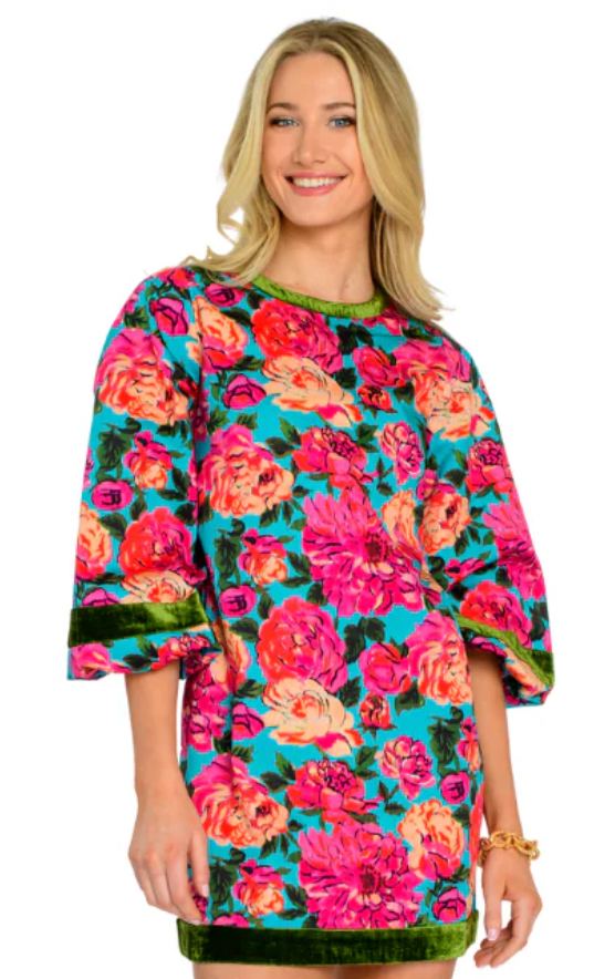 Elizabeth James London Dress in Vintage Roses