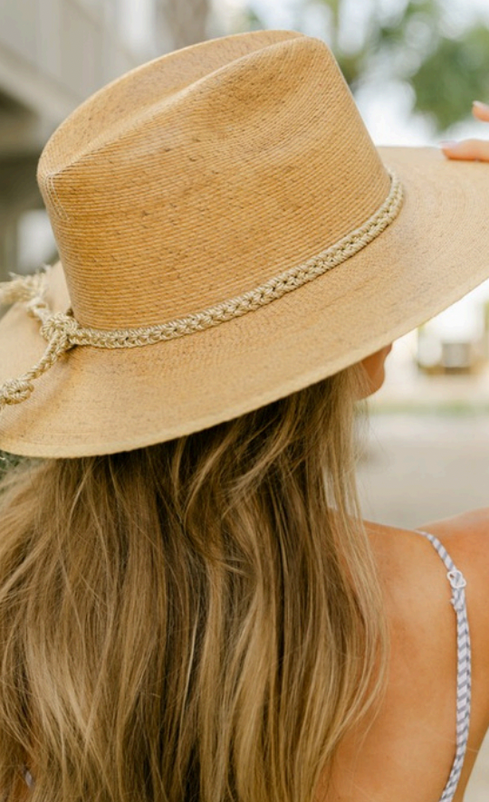 Tipsy Threads Cabo Solid Braid Hat