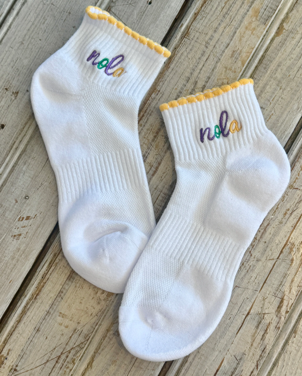 Women's Crew Socks - NOLA (PREORDER)