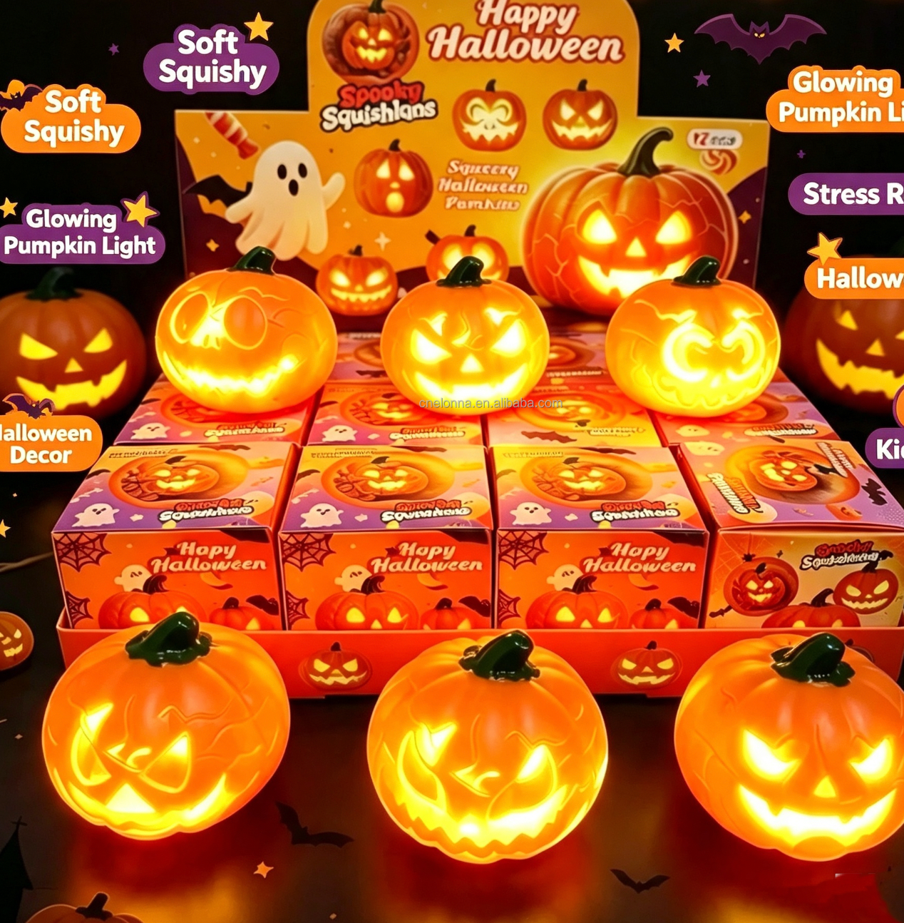 Light Up Pumpkin Squishy (PREORDER)