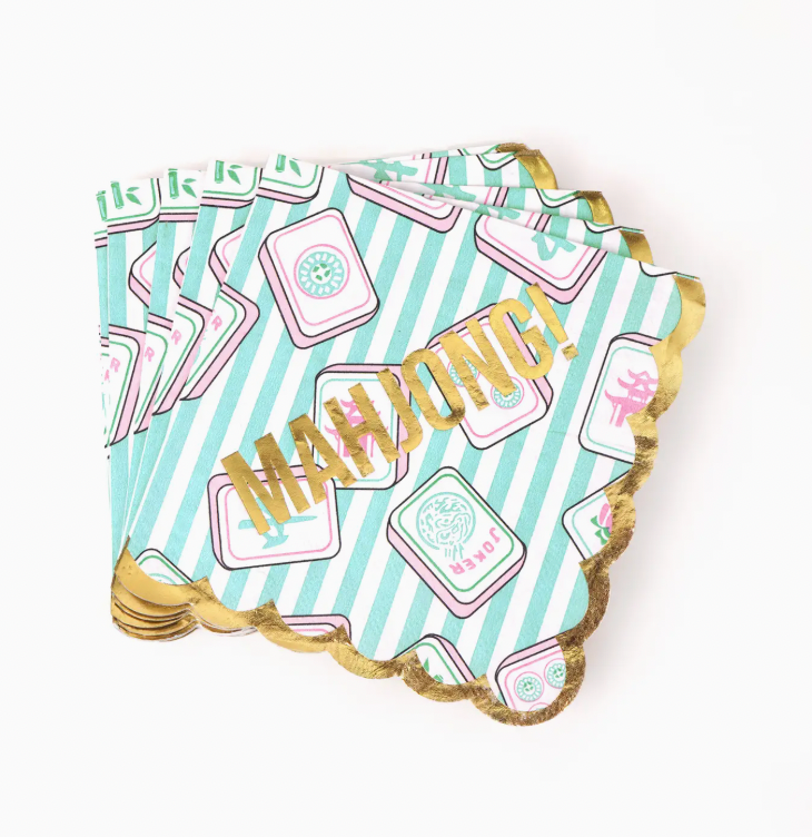 Mahjong Stripe Paper Napkins