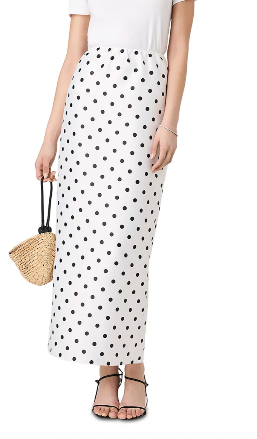 French Connection Polka Dot Maxi Skirt