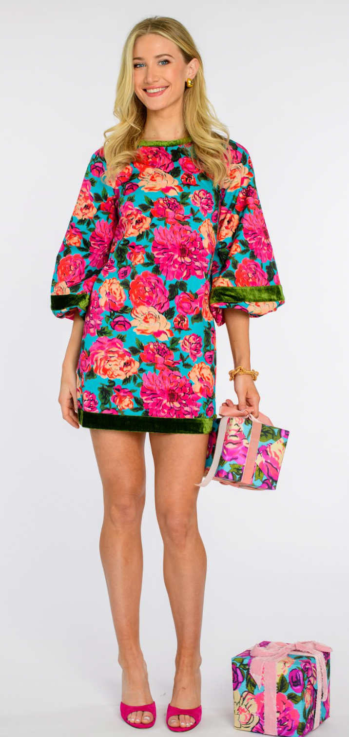 Elizabeth James London Dress in Vintage Roses