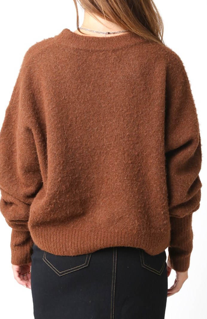 Julien Mocha Cozy Sweater