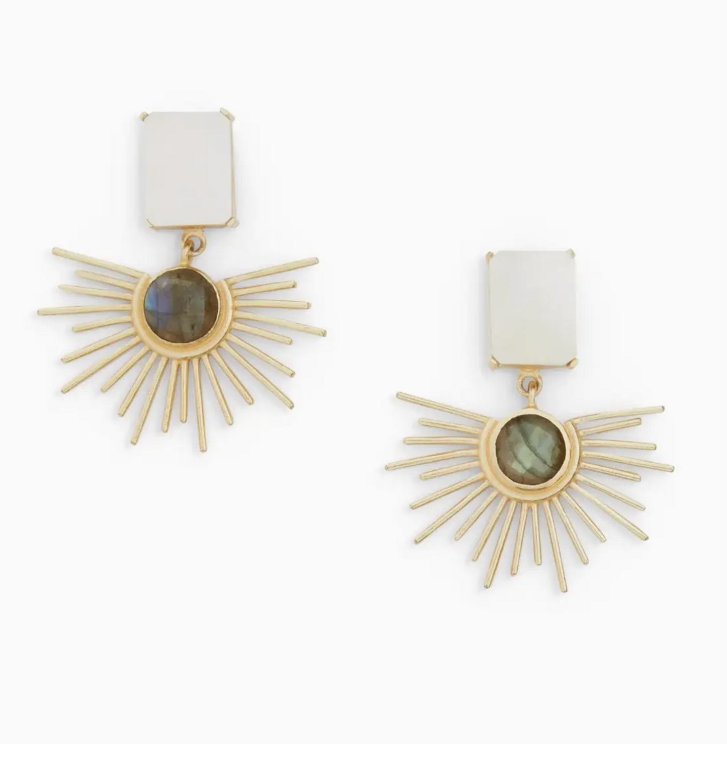 Ever Alice Maya Earrings in Labradorite