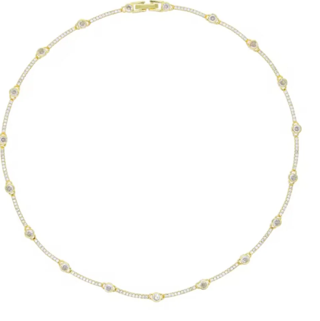 Diamond Station Necklace