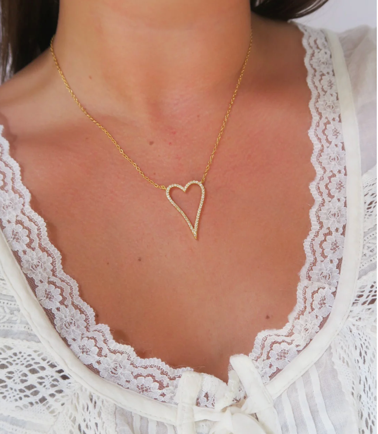 Open Heart Necklace