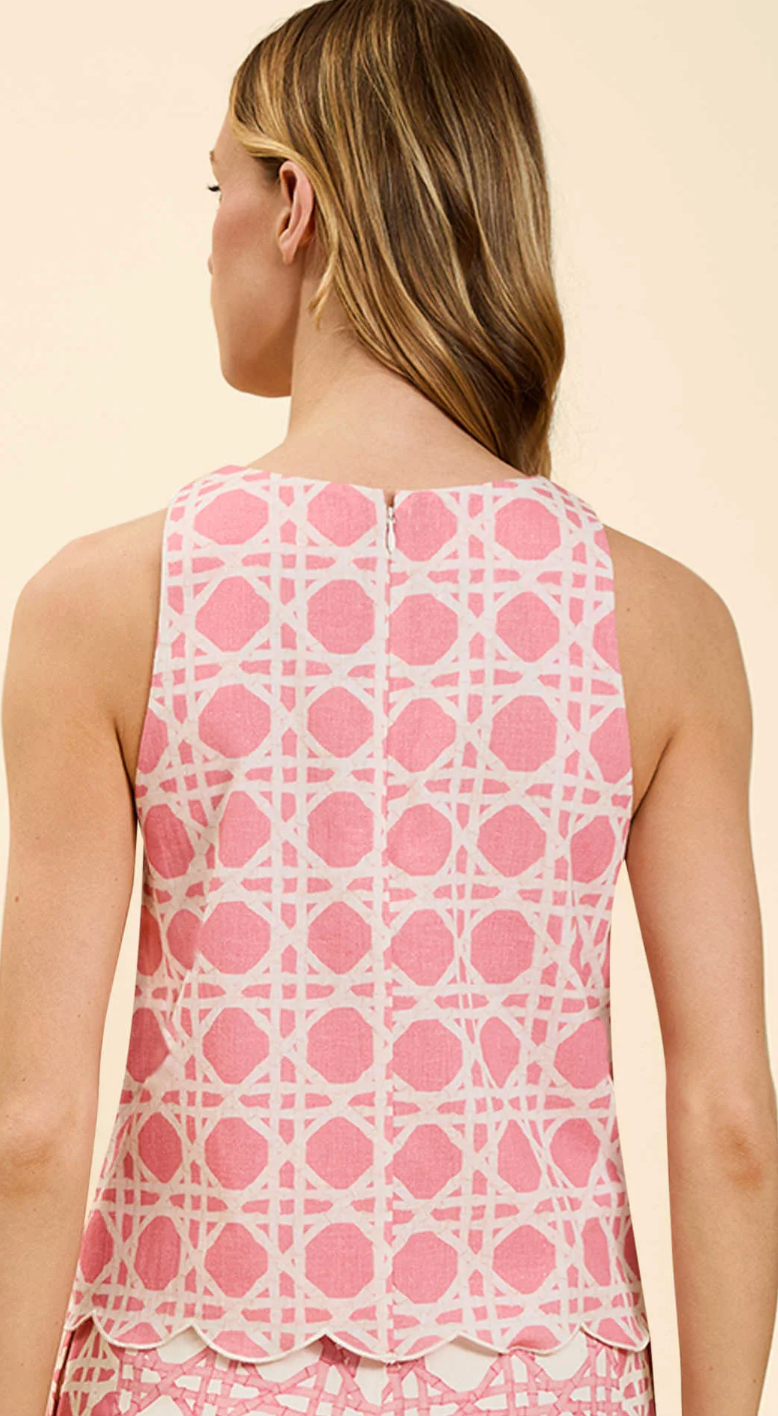 Mestiza Prism Scallop Tank Top