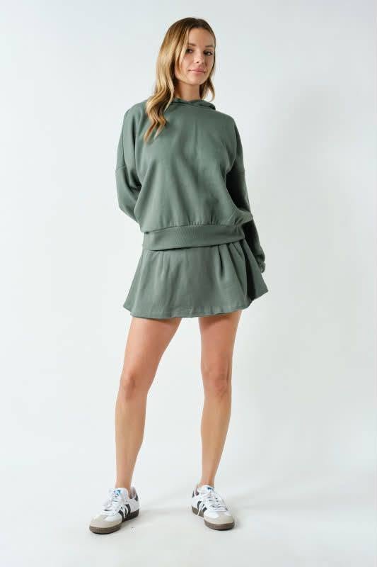 Cozy Skort Set In Green